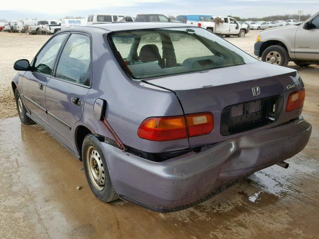 1HGEG8640SL039457 - 1995 HONDA CIVIC DX GRAY photo 3