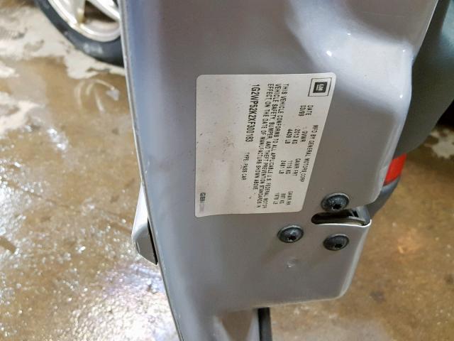 1G2WR52153F105934 - 2003 PONTIAC GRAND PRIX 灰色 照片 10