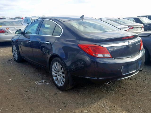 2G4GS5EV8D9178224 - 2013 BUICK REGAL PREM BLUE photo 3