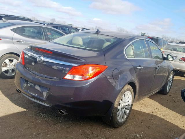 2G4GS5EV8D9178224 - 2013 BUICK REGAL PREM BLUE photo 4