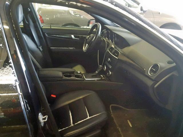 WDDGF8JB6CA609321 - 2012 MERCEDES-BENZ C 350 4MAT BLACK photo 5