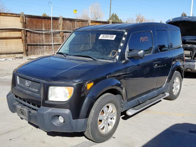 5J6YH28726L009308 - 2006 HONDA ELEMENT EX BLACK photo 2