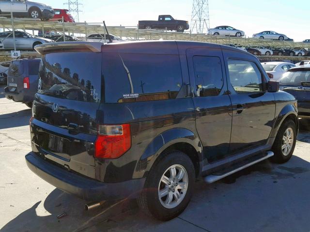 5J6YH28726L009308 - 2006 HONDA ELEMENT EX BLACK photo 4