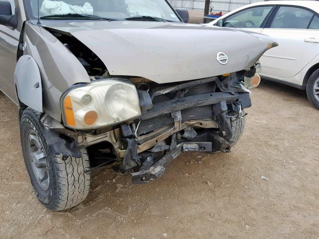 1N6ED27T72C356501 - 2002 NISSAN FRONTIER C TAN photo 9