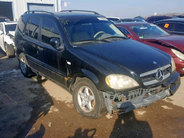 4JGAB54E51A234367 - 2001 MERCEDES-BENZ ML 320 BLACK photo 1