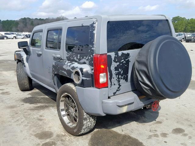 5GTDN136368321266 - 2006 HUMMER H3 GRAY photo 3