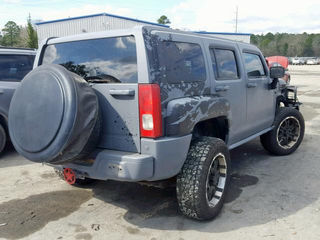 5GTDN136368321266 - 2006 HUMMER H3 GRAY photo 4