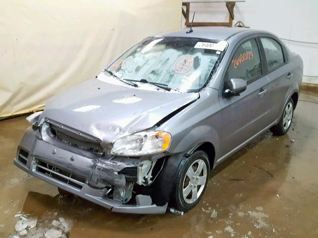 KL1TD5DE6BB206734 - 2011 CHEVROLET AVEO LS GRAY photo 2