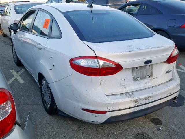 3FADP4AJ2EM117763 - 2014 FORD FIESTA S WHITE photo 3