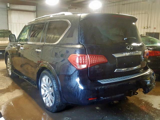 JN8AZ2NE8C9022892 - 2012 INFINITI QX56 BLACK photo 3