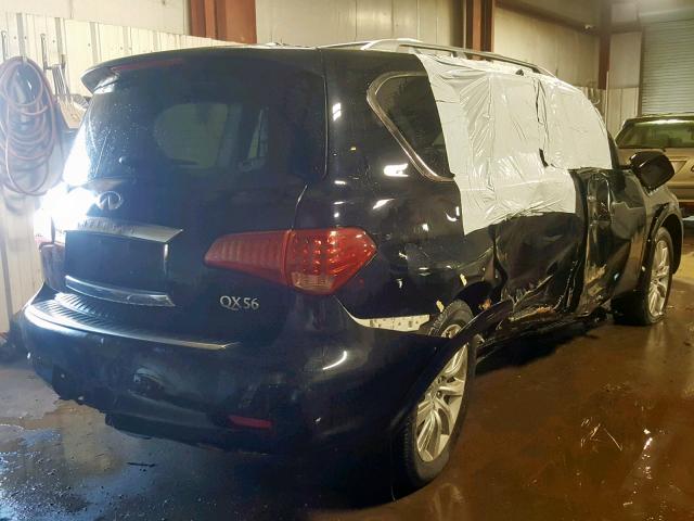 JN8AZ2NE8C9022892 - 2012 INFINITI QX56 BLACK photo 4