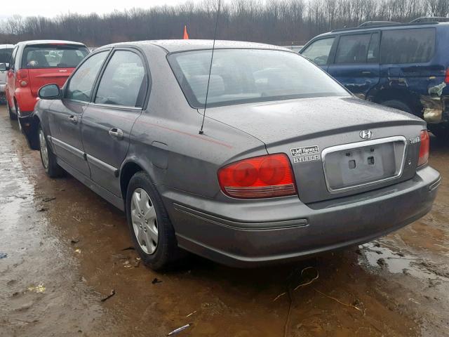 KMHWF25S64A936103 - 2004 HYUNDAI SONATA GL GRAY photo 3