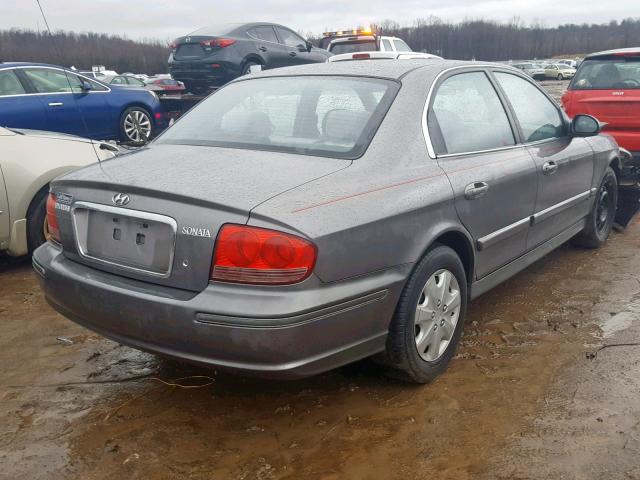 KMHWF25S64A936103 - 2004 HYUNDAI SONATA GL GRAY photo 4