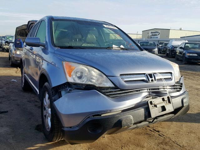 JHLRE38767C074496 - 2007 HONDA CR-V EXL BLUE photo 1