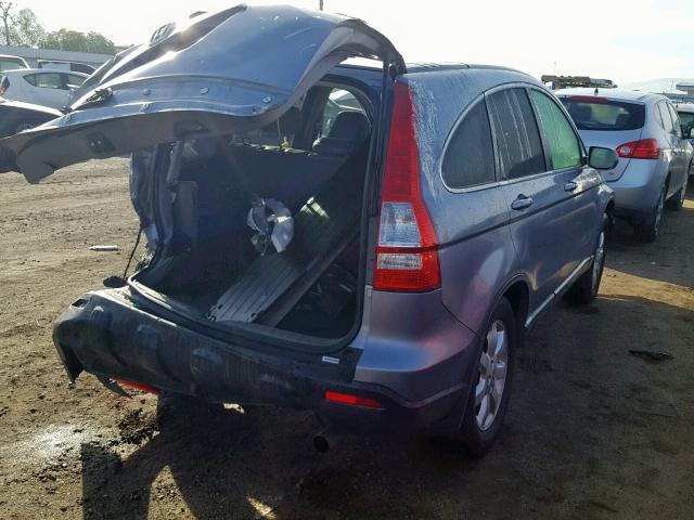 JHLRE38767C074496 - 2007 HONDA CR-V EXL BLUE photo 4