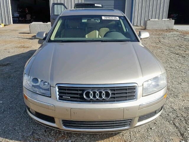 WAUML44E14N017157 - 2004 AUDI A8 L QUATT GOLD photo 9