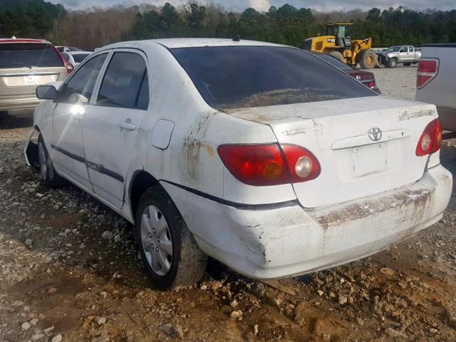 2T1BR32E16C656473 - 2006 TOYOTA COROLLA CE WHITE photo 3