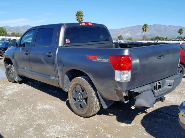 5TFDY5F1XCX241387 - 2012 TOYOTA TUNDRA CRE CHARCOAL photo 3