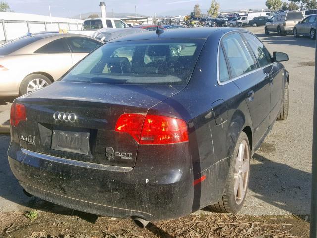 WAUEF78E77A028862 - 2007 AUDI A4 S-LINE BLACK photo 4