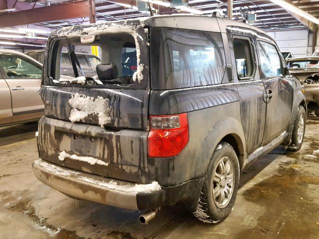 5J6YH28696L012956 - 2006 HONDA ELEMENT EX BLACK photo 4