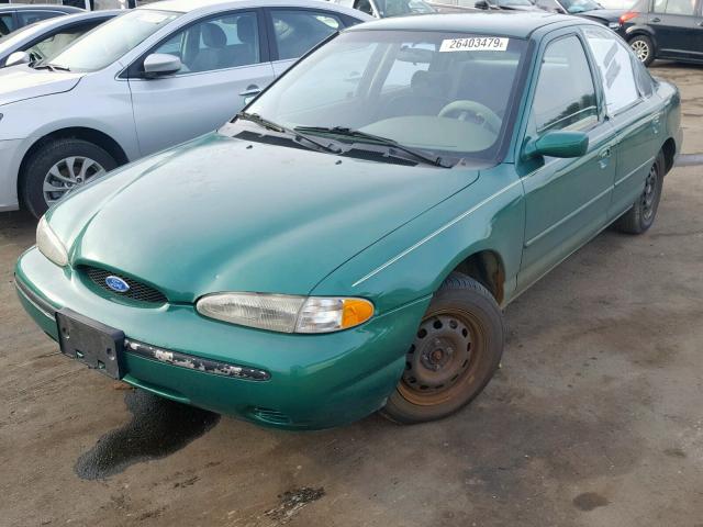 1FALP6535SK104463 - 1995 FORD CONTOUR GL GREEN photo 2