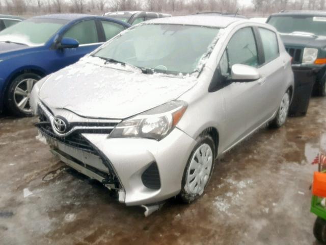 VNKKTUD30HA075094 - 2017 TOYOTA YARIS L SILVER photo 2