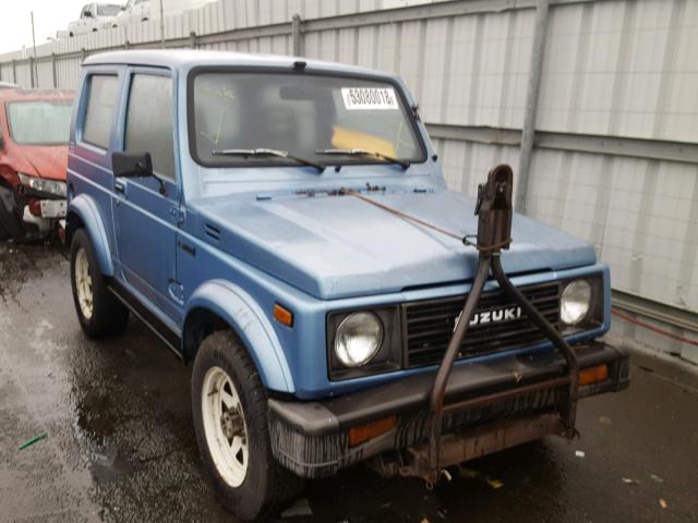 JS3JC51V6G4100434 - 1986 SUZUKI SAMURAI BLUE photo 1