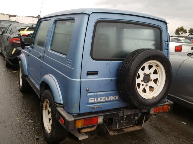 JS3JC51V6G4100434 - 1986 SUZUKI SAMURAI BLUE photo 3