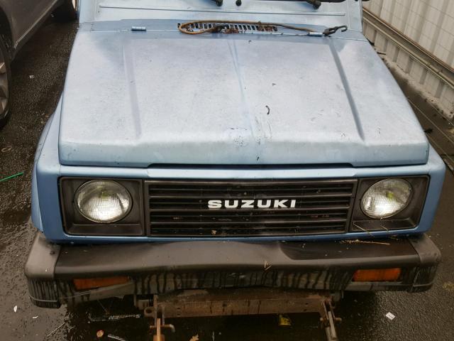 JS3JC51V6G4100434 - 1986 SUZUKI SAMURAI BLUE photo 7