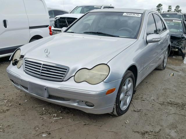 WDBRF61J31F056351 - 2001 MERCEDES-BENZ C 240 SILVER photo 2