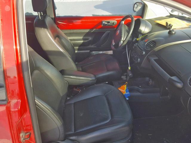 3VWRW31CX8M517392 - 2008 VOLKSWAGEN NEW BEETLE Qırmızı foto 5