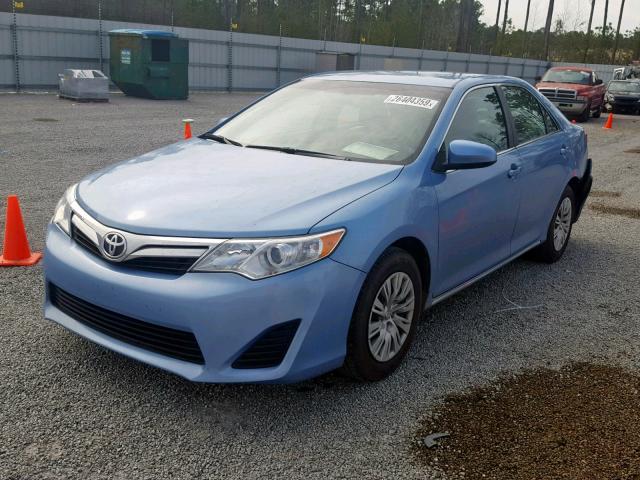4T4BF1FK6DR279993 - 2013 TOYOTA CAMRY L BLUE photo 2