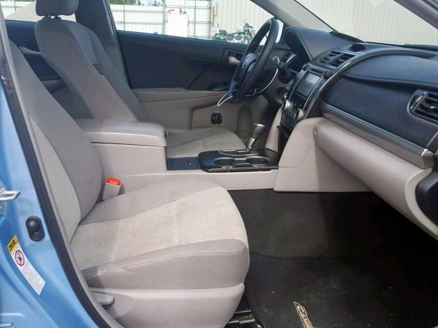 4T4BF1FK6DR279993 - 2013 TOYOTA CAMRY L BLUE photo 5
