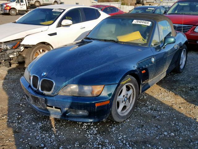 4USCH7326VLB77991 - 1997 BMW Z3 1.9 GREEN photo 2