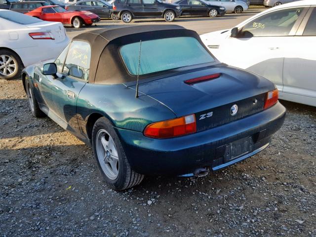 4USCH7326VLB77991 - 1997 BMW Z3 1.9 GREEN photo 3