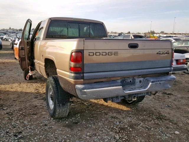 1B7KF2360YJ162140 - 2000 DODGE RAM 2500 BROWN photo 3