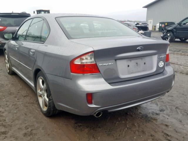 4S3BL616487201683 - 2008 SUBARU LEGACY 2.5 GRAY photo 3