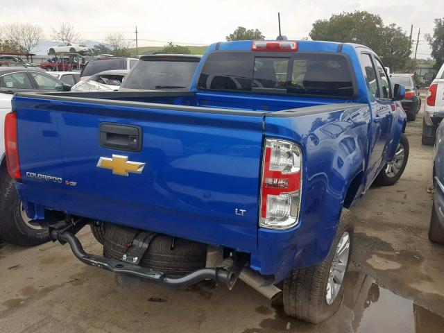 1GCGSCEN0J1183619 - 2018 CHEVROLET COLORADO L BLUE photo 4