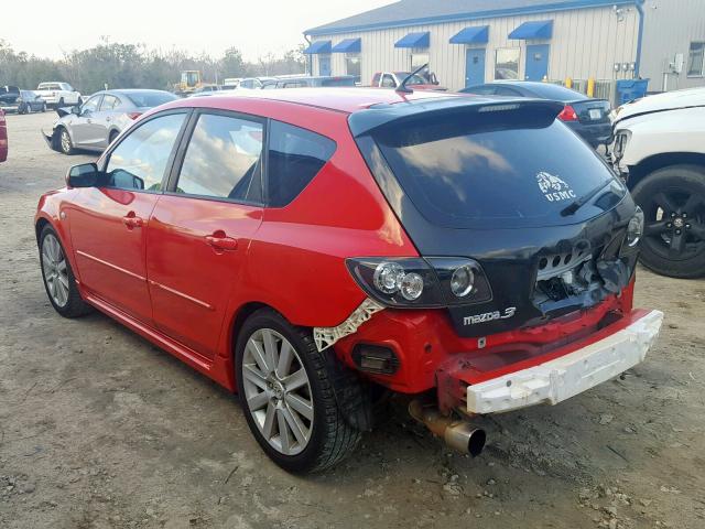 JM1BK34L671626987 - 2007 MAZDA SPEED 3 RED photo 3