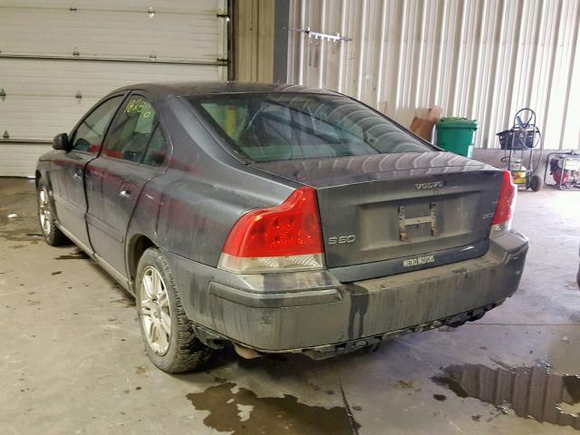 YV1RS592262519982 - 2006 VOLVO S60 2.5T GRAY photo 3