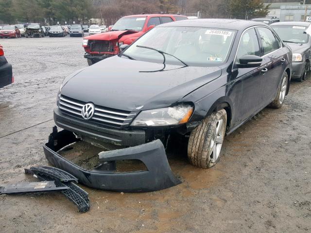 1VWBP7A34DC057969 - 2013 VOLKSWAGEN PASSAT SE BLACK photo 2