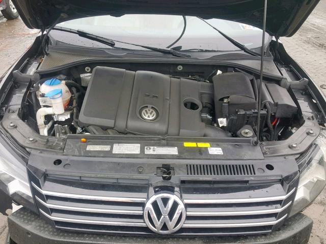 1VWBP7A34DC057969 - 2013 VOLKSWAGEN PASSAT SE BLACK photo 7