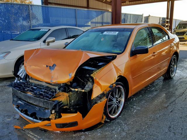 3FAHP06Z77R270511 - 2007 FORD FUSION S ORANGE photo 2