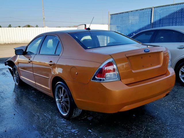 3FAHP06Z77R270511 - 2007 FORD FUSION S ORANGE photo 3