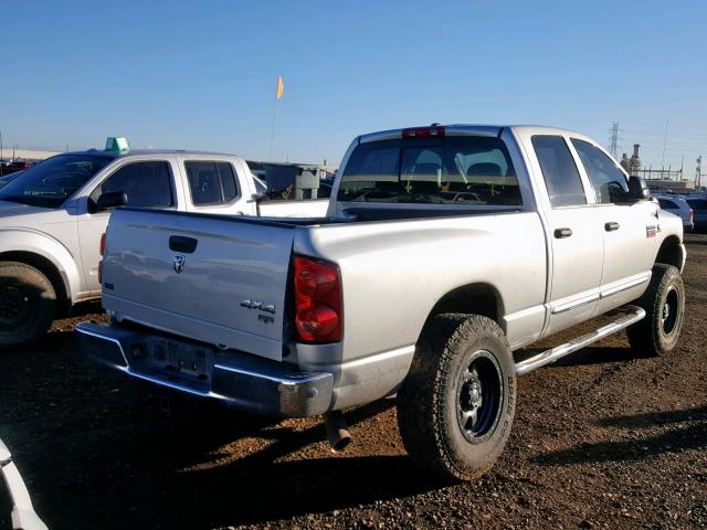 3D7KS28A38G195679 - 2008 DODGE RAM 2500 S SILVER photo 4