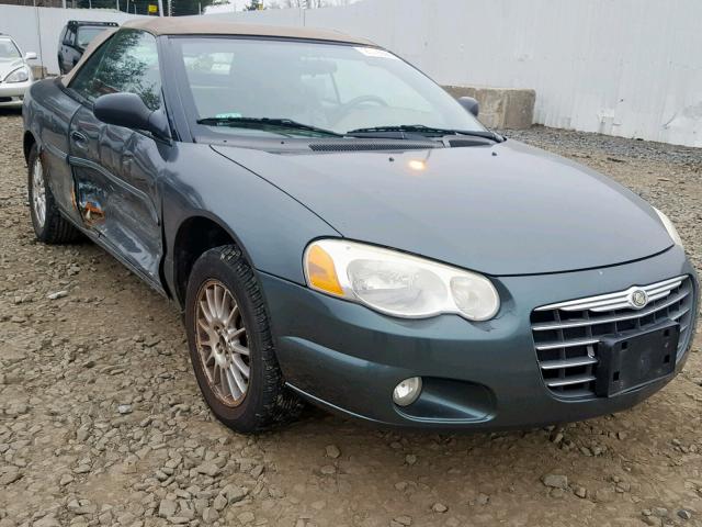 1C3EL55R64N152699 - 2004 CHRYSLER SEBRING LX GREEN photo 1