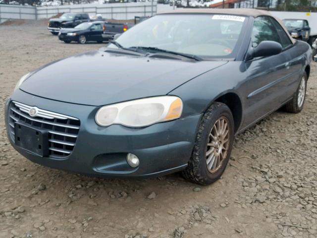 1C3EL55R64N152699 - 2004 CHRYSLER SEBRING LX GREEN photo 2