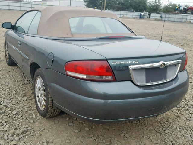 1C3EL55R64N152699 - 2004 CHRYSLER SEBRING LX GREEN photo 3