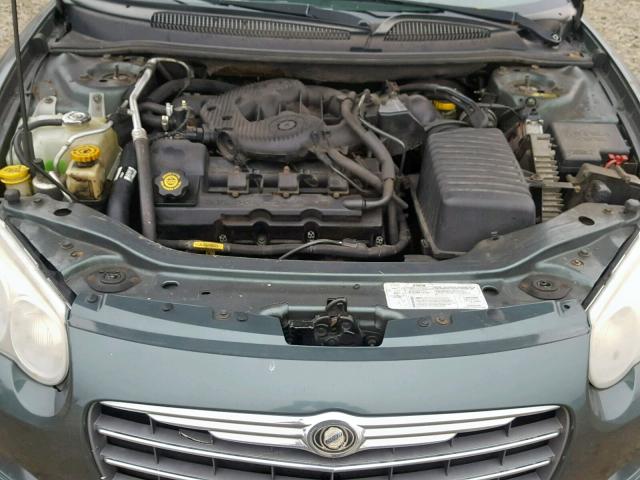 1C3EL55R64N152699 - 2004 CHRYSLER SEBRING LX GREEN photo 7