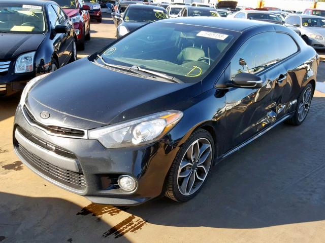 KNAFZ6A39F5370397 - 2015 KIA FORTE SX BLACK photo 2